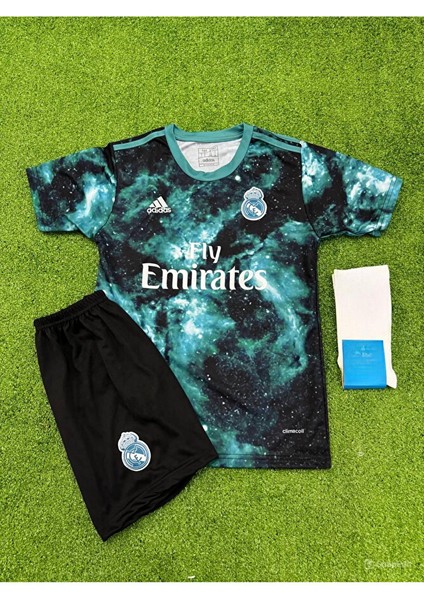 Ronaldo Real Madrid' Galaxy 2024/2025 Özel.tasarım Futbol Çocuk Forması 3'lü Set