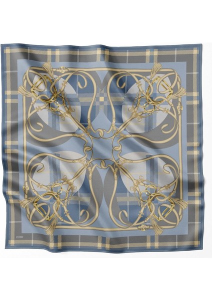 Ekose Kemer Desen Ipek Twill Eşarp 4206D01 05 fırsatları