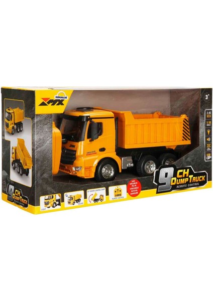 5083 Sun-Rst-Rc Iş Makinesi 1 18 Damperli Kamyon Ff Işıklı 9ch 3 7V USB 2 4ghz