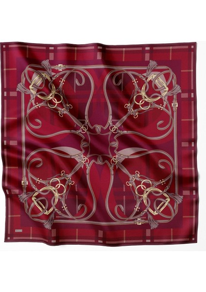 Ekose Kemer Desen Ipek Twill Eşarp 4206D01 84 indirimleri