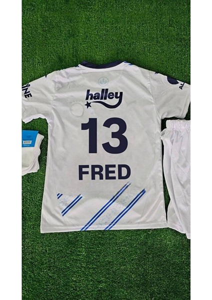 Fenerbãhçe- Forması Fred 2024/2025 Yeni Sezon Deplasman Beyaz Çocuk Forması