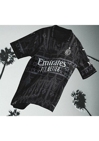 A.c Milan 2023/24 Yeni Sezon Isimsiz Özel Tasarım Konsept Forması (Black Thırd Shırt) fiyatları