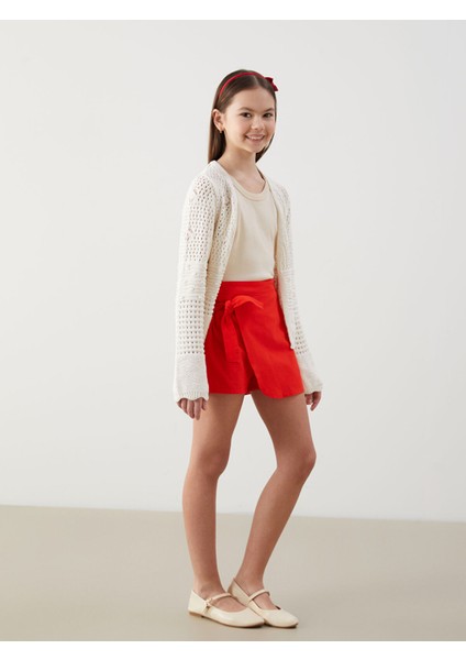 Yeni Sezon Beli Lastikli Kız Çocuk Şort Etek