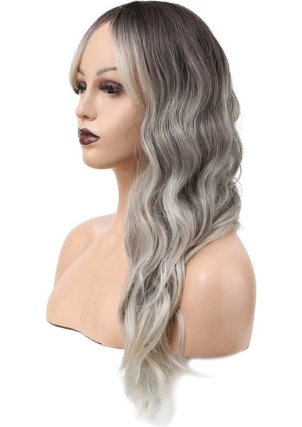 Dalgalı Perçemli Fiber Sentetik Orta Boy Peruk / Ombre ve Röfleli fırsatları