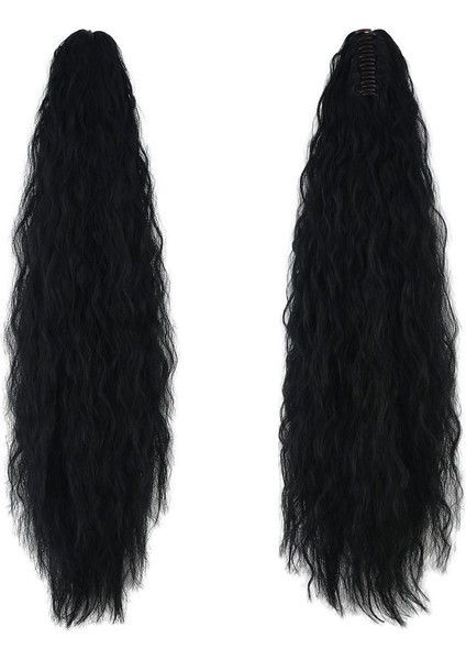 Tokalı Kabarık Dalgalı At Kuyruğu / Siyah fiyatları