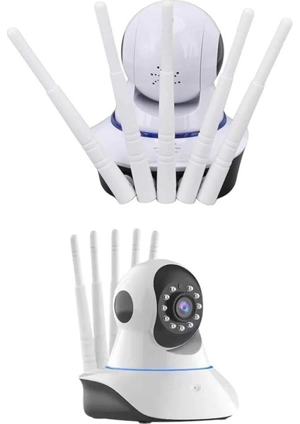 LED Aydınlatmalı 5 Antenli Motorlu 1080P Wifi Kamera Sensörlü fırsatları