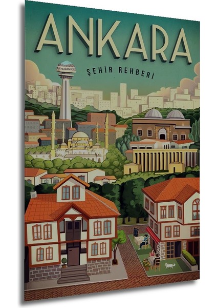 Ankara Şehir Rehberi Dekoratif Ahşap Mdf Ev/işyeri Duvar Tablo Dikdörtgen Ev/işyeri Duvar Tablo modelleri