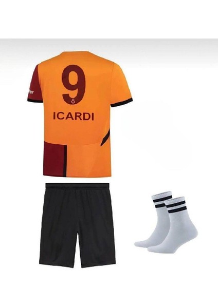 2024/2025 Sezon Mauro Icardi9 Numara Iç Saha Parçalıı Yeni Sezon Çocuk Futbol Formasıı