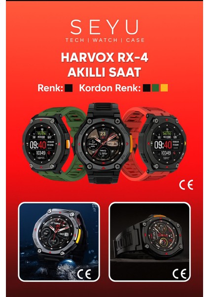 Novarexglobal Rx-4 Akıllı Saat 1.45’’ IPS Ekran Kan Basıncı Oksijen Ölçer Bluetooth 5.1 Manyetik Şarj – Ios ve Android Uyumlu fiyatları