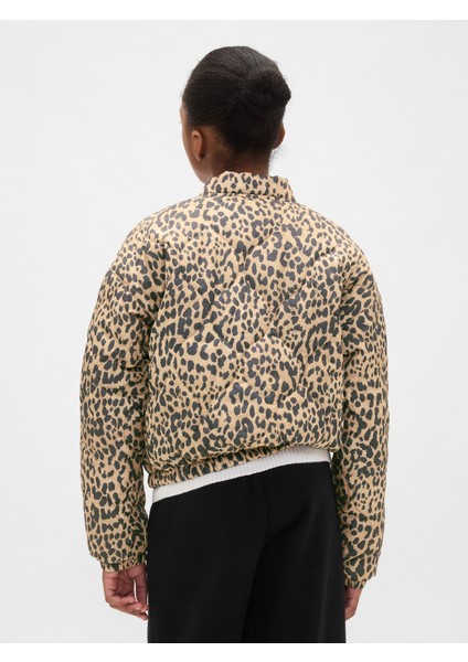 Kız Çocuk Kahverengi Lightweight Kapitone Puffer Şişme Ceket indirimleri