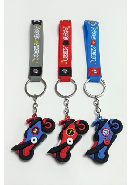 Techmrt Motor Silikon Anahtarlık-Renkli modelleri