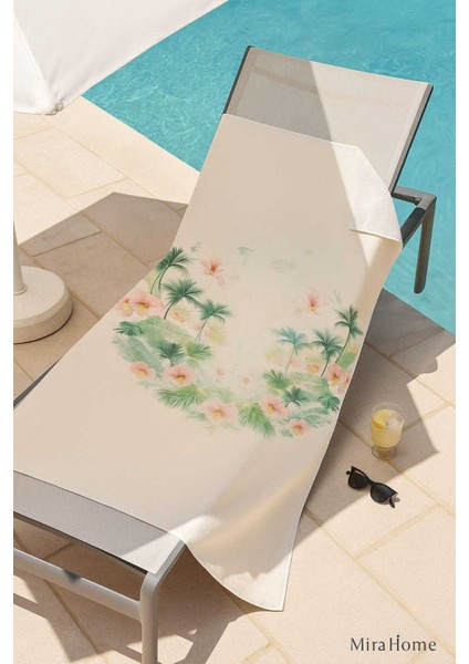 Unisex Desenli Baskılı Deniz Plaj Havlusu Palmiye 70X140 cm fiyatları