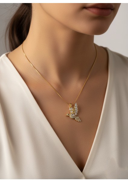 Aşkın Habercisi Kuş Kolye