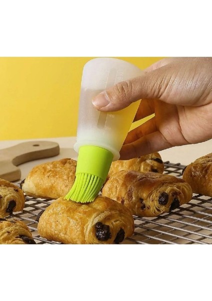 Pompalı Silikonlu Yağ Fırçası Yağdanlık Yucarlak Uçlu Silikon Fırça fiyatları