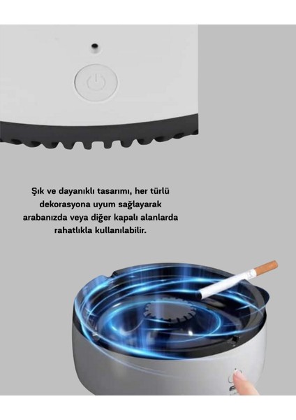 Hava Temizleyici Küllük – Sigara Dumanı Filtreli, Sessiz Çalışan, Şık Tasarım fiyatları