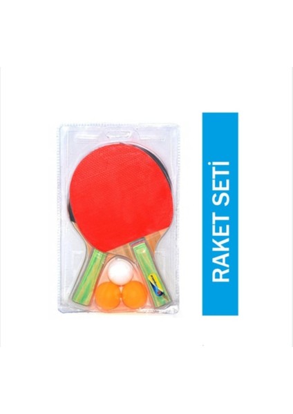 Masa Tenisi Raket Seti 2 Adet Raket 3 Adet Masa Tenisi Topu