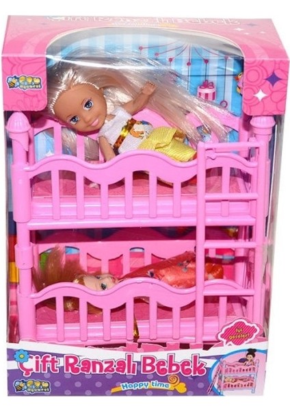 K899-17 2 Katlı Kutulu Ranzalı Bebek Seti-Halit Can Oyuncak