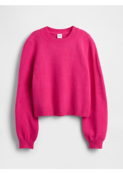 Kız Çocuk Pembe Cashsoft Bisiklet Yaka Kazak indirimleri