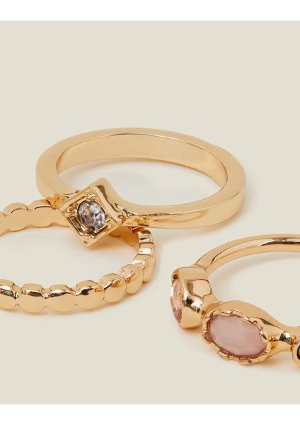 Taşlı Yüzük Set x 3 Small