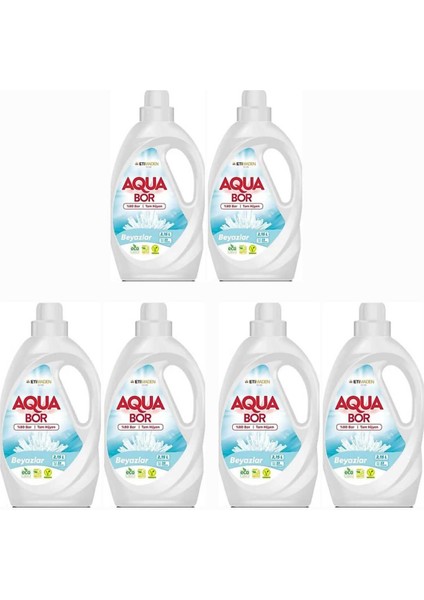 Sivi Çamaşir Deterjani Beyazlar Içi̇n 6 Adet 198 Yikama Doğal Mi̇neralli̇.