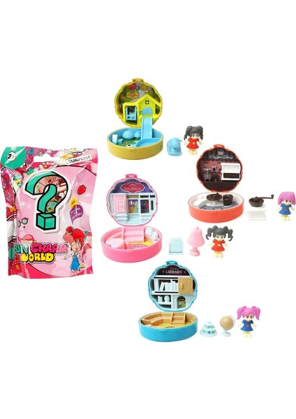 Taşınabilir Dollhouse Mini Figür Sürpriz Paket indirimleri