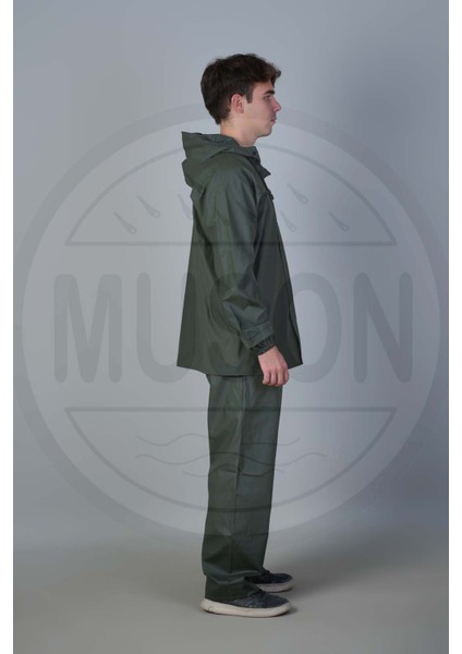 Yağmurluk Ceket + Pantolon Takımı – Haki | Su ve Rüzgar Geçirmez, Yeni Nesil Yaka, Kemik Diş Fermuar, Duble Kol, Lastikli Bel ve Bilekler, Sportif ve Dayanıklı Tasarım fiyatları