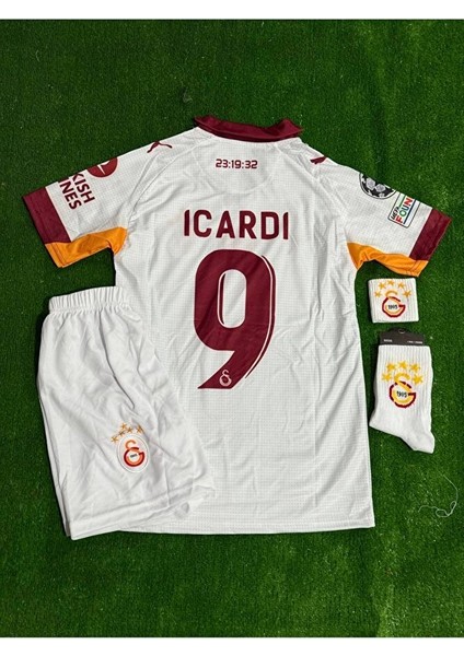 G/âla/tâsa/rây 5 Yıldızlı 2026 //mâ.u.ro /i'c'â'r'd'î/ 9 Deplasman Beyaz Çocuk Forması Li Set modelleri