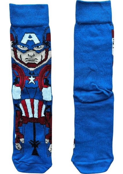 Captaın Amerıca Karakter Soket Çorap