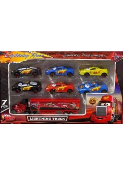 Racer 6 Adet Tır Seti Metal Oyuncak Koleksiyonluk ve Eğlenceli Set