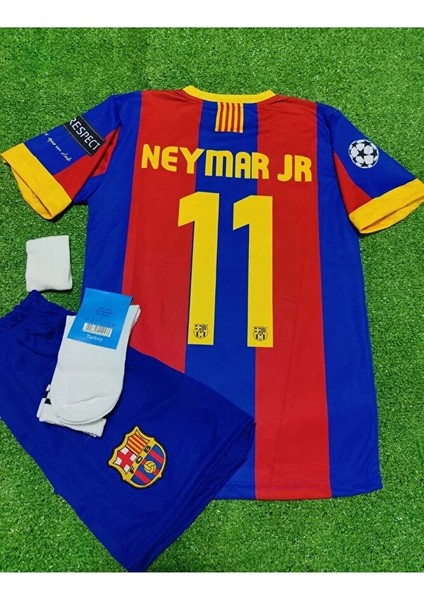 B.a.r.c.e.l.o.n.a 2011 Sampiyonlar Ligi Finali Neymar Jr. Nostalji Çocuk Forması 4'lü Set