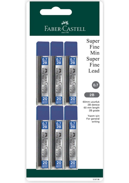 Faber Castell Bls Super Fine Min 6'lı 0.7 60 mm