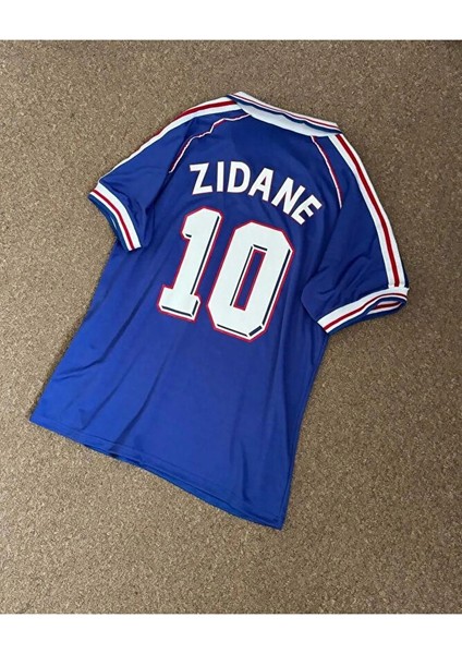 Zidane Fransa Efsane Retro Milli Takım Futbol Forması