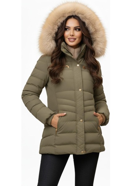 Kadın Spor Kapüşonlu Içi Peluş Mont M5306 BGL-ST04891 fiyatları