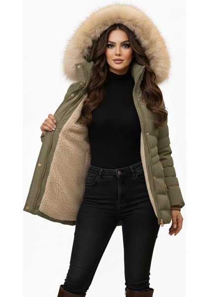 Kadın Spor Kapüşonlu Içi Peluş Mont M5306 BGL-ST04891 modelleri