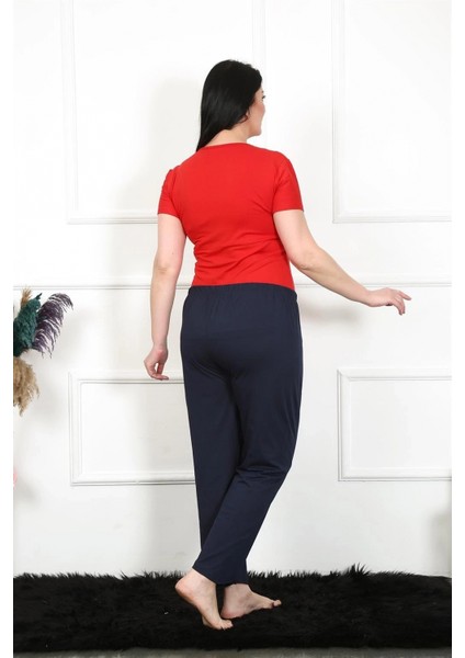 Kadın Pamuklu Büyük Beden Alt Pijama Lacivert indirimleri