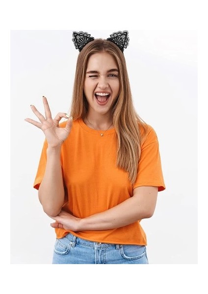 Dantelli Kedi Kulağı Tacı modelleri