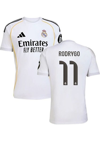 Real/madrid 2025/26 Rodrygo /11/ Iç Saha Beyaz Yetişkin Forması
