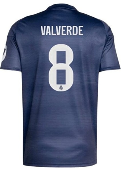 Real/madrid 2025/26 Valverde /8/ Deplasman Lacivert Yetişkin Forması