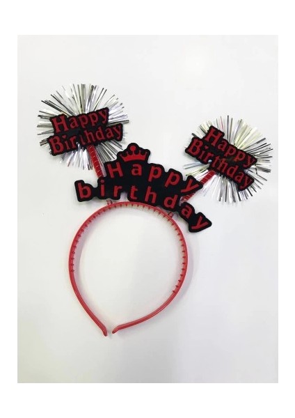 Happy Birthday Neon Renk Doğum Günü Tacı 12 Adet fiyatları