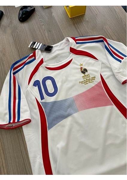 Fransa Beyaz Zidan Ycl Retro Nostalji Forma