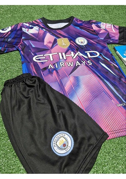 Manchester/cityy Erling Haaland 2024/25 Özel Konsept Çocuk Forması 4'lü Set fiyatları