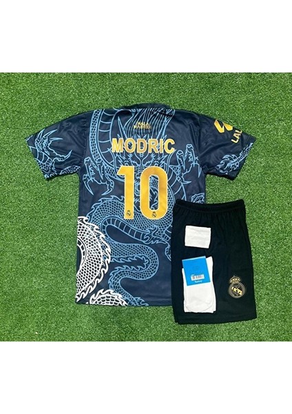 Real Madrid 2024/24 Sezonu Dragon Desenli Luka Modric 10/ Konsept Çocuk Forması 4'lü Set fiyatları
