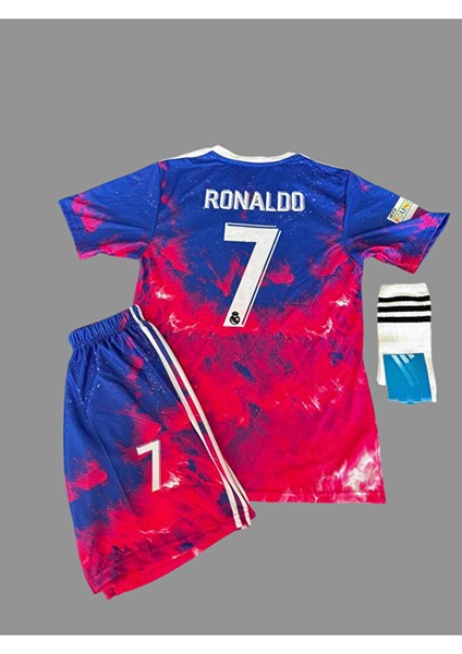 -Real Madrid Ronaldo 7 Kırmızı Dragon Çocuk Forması