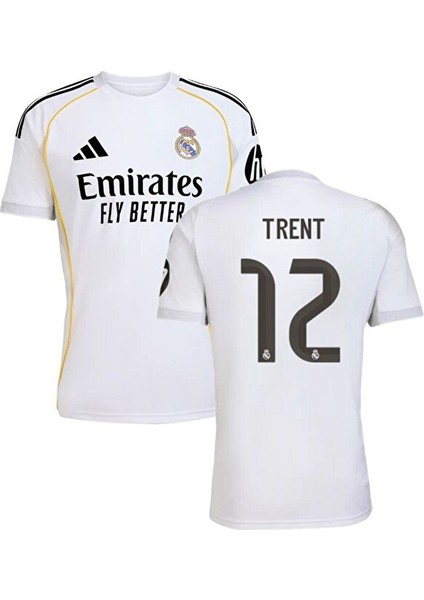 Real/madrid 2025/26 Trent /12/ Iç Saha Beyaz Yetişkin Forması
