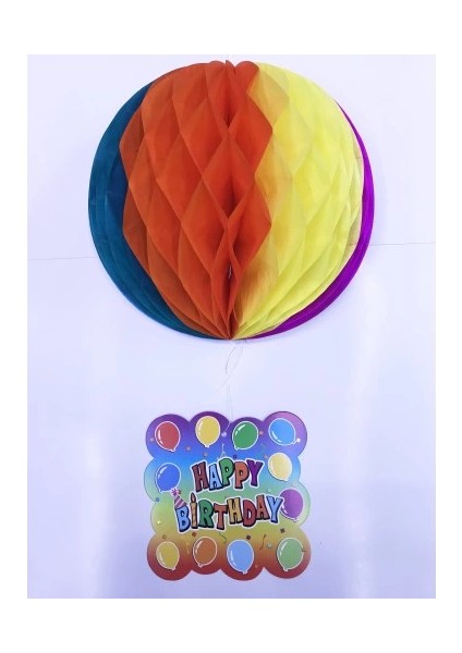 Happy Birthday Kağıt Süsü 55 cm