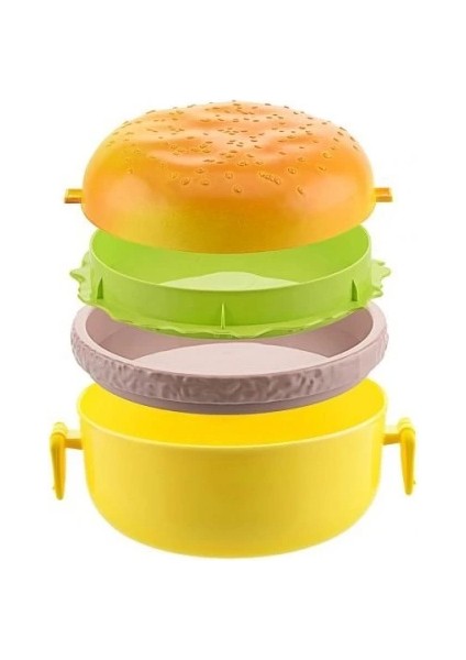 Hamburger Tasarımlı Beslenme Kabı modelleri