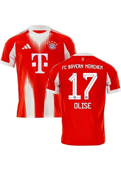 Bayern Münih 2026 Yeni Sezon Michael Olise Iç Saha Kırmızı Yetişkin Forması