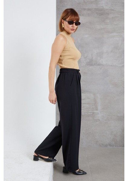 Kadın Beli Lastikli Pzzo Pantolon fırsatları