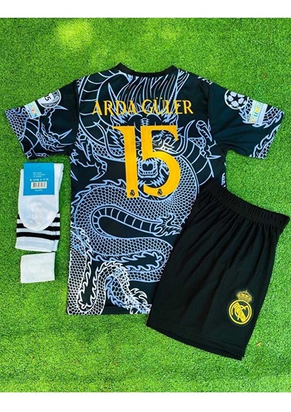 R.e.a.l.m.a.d.r.i.d 2024/25 Yeni Sezon A.r.d.a.-G.ü.l.e.r Dragon Desenli Konsept Forması 4'lü Set modelleri