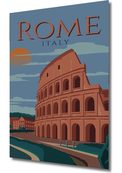 Roma Kolezyum Ahşap Mdf Dekoratif Ev/işyeri Duvar Tablo Dikdörtgen Ev/işyeri Duvar Tablo fiyatları